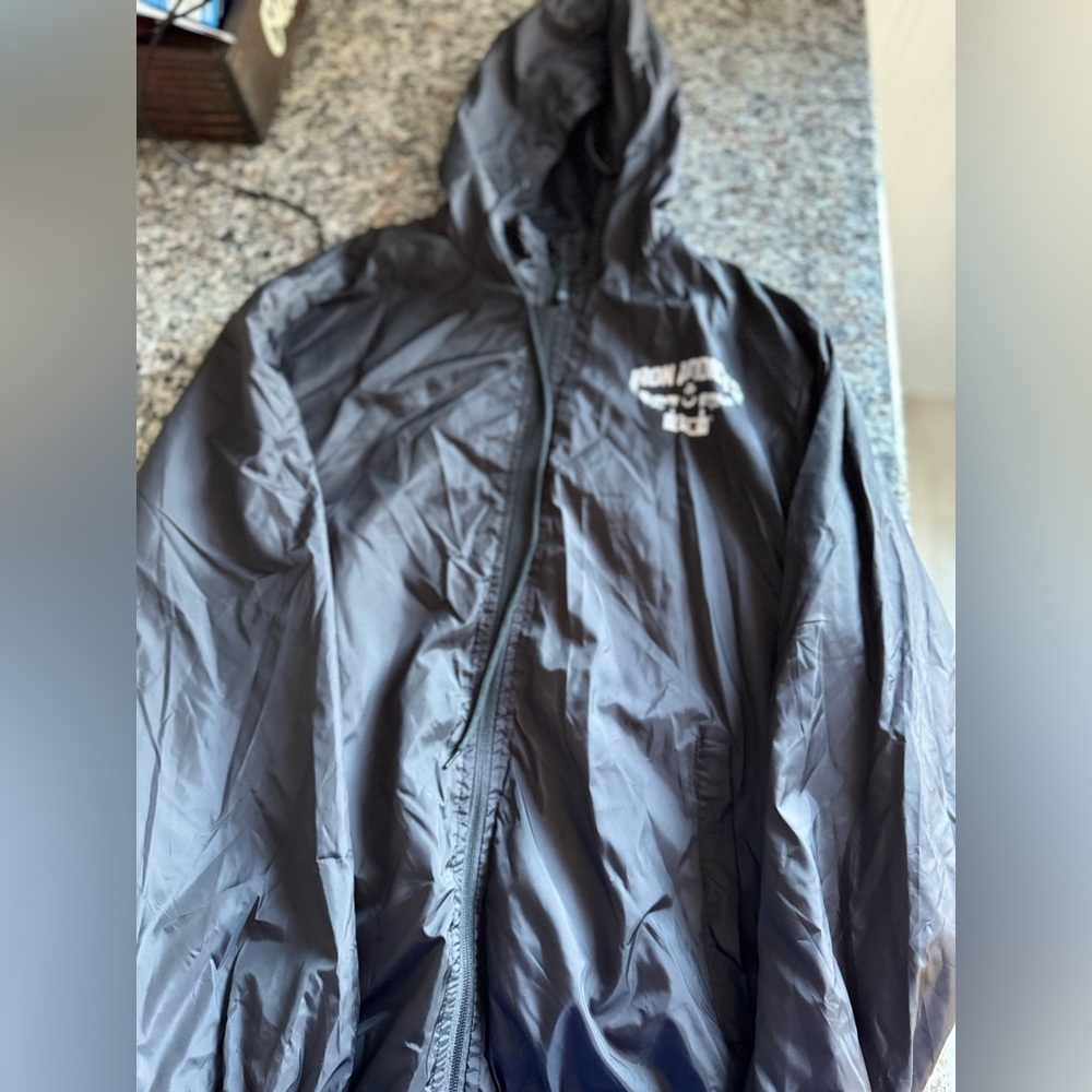 Iron Addicts gym rain jacket